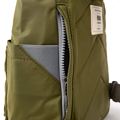 Roka Backpack Small Canfield B Recycled Nylon: Chive at Bibelot Leek UK Stockist