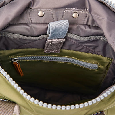 Roka Backpack Small Canfield B Recycled Nylon: Chive at Bibelot Leek UK Stockist