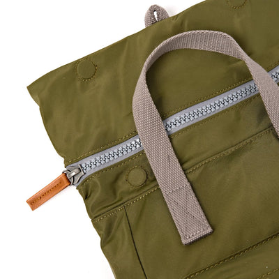 Roka Backpack Small Canfield B Recycled Nylon: Chive at Bibelot Leek UK Stockist