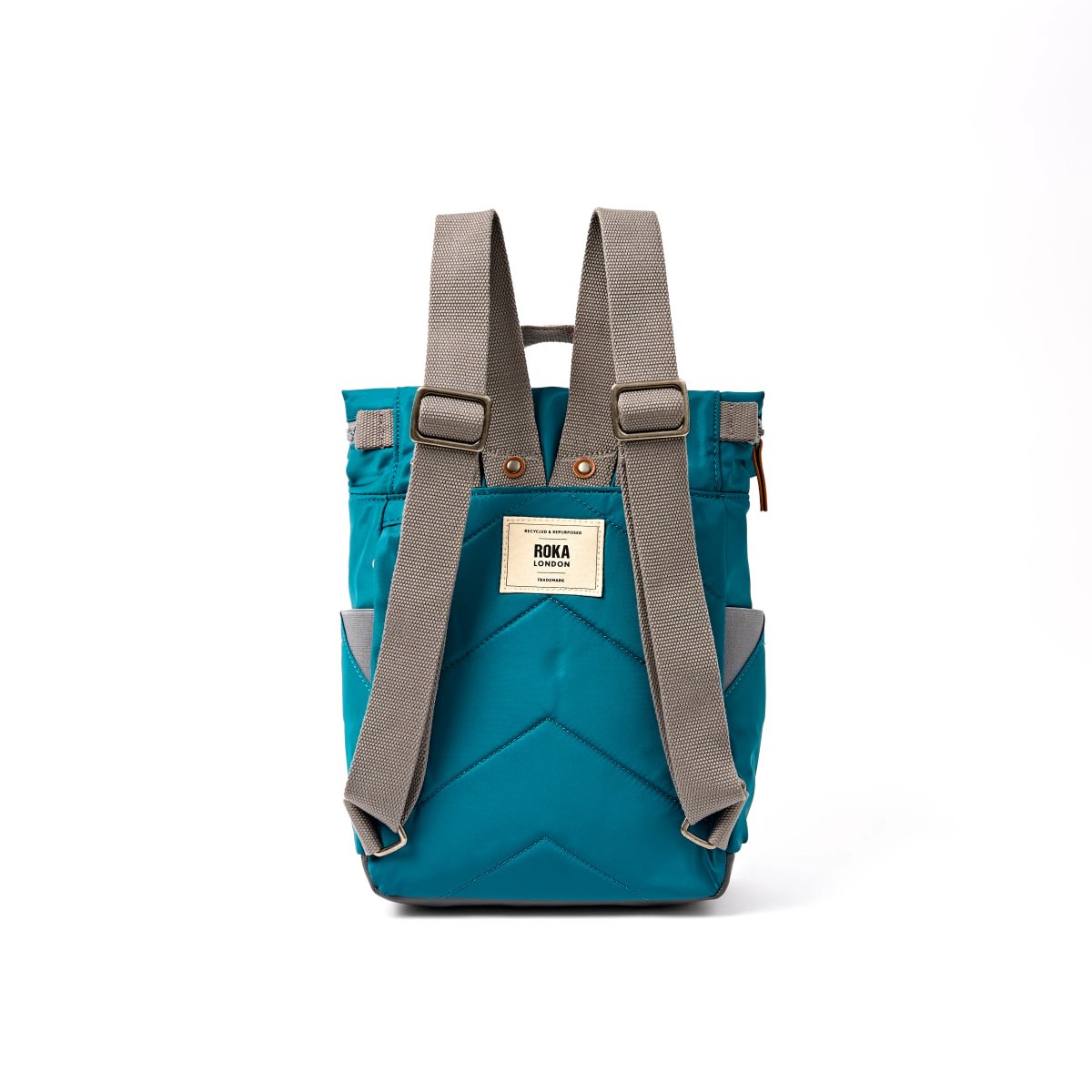 Roka Backpack Small Canfield B Recycled Nylon: North Sea at Bibelot Leek UK Stockist
