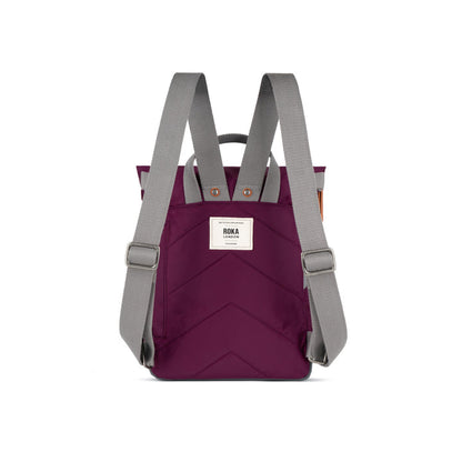 Roka Backpack Small Canfield B Recycled Nylon: Royal Burgundy