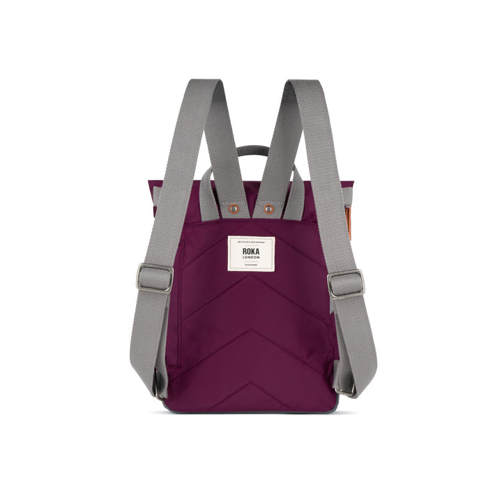 Roka Backpack Small Canfield B Recycled Nylon: Royal Burgundy