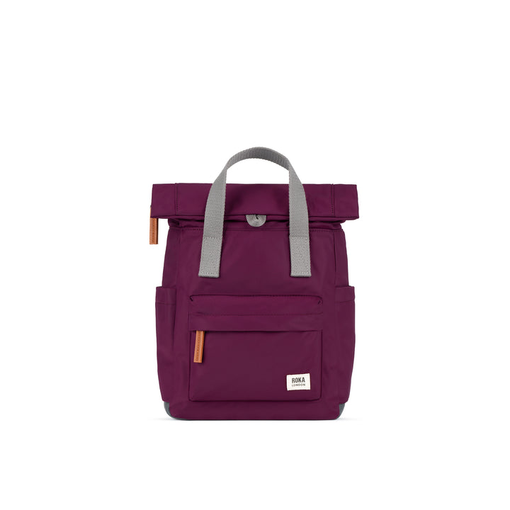 Roka Backpack Small Canfield B Recycled Nylon: Royal Burgundy