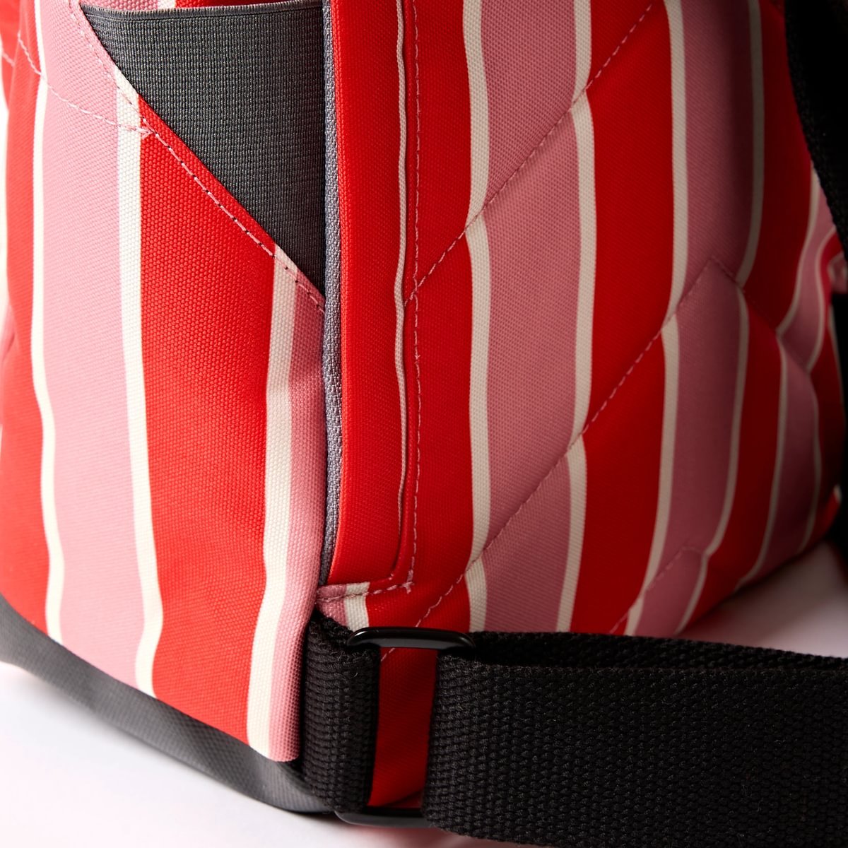 Roka Backpack Small Canfield B Recycled Canvas: Seaside Stripe at Bibelot Leek