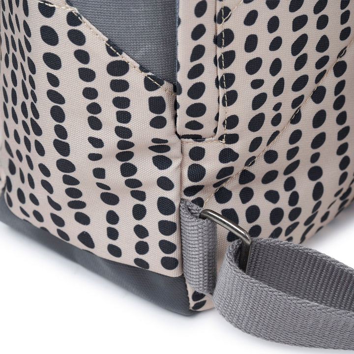 Roka Backpack Small Canfield B Recycled Canvas: Linear Dot