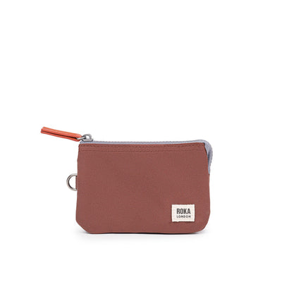 Roka Small Carnaby Recycled Canvas Wallet: Coco