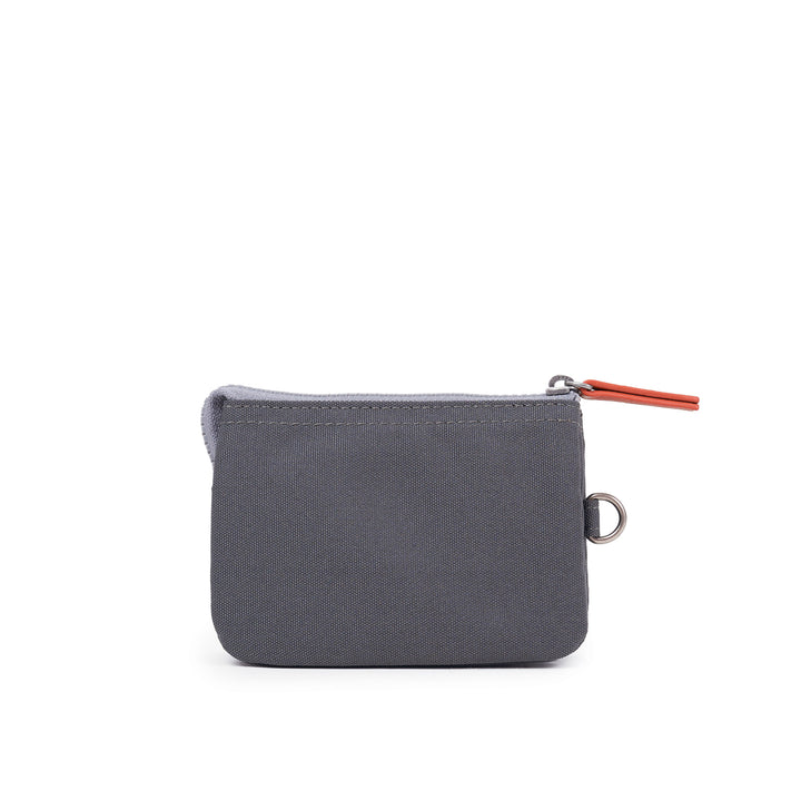 Roka Small Carnaby Recycled Canvas Wallet: Faded Black