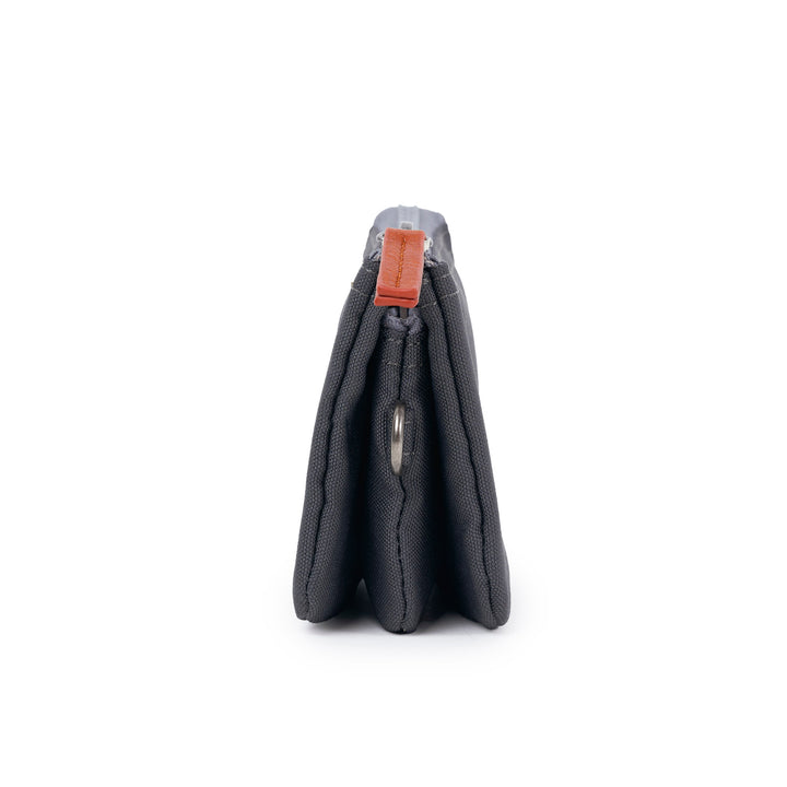 Roka Small Carnaby Recycled Canvas Wallet: Faded Black