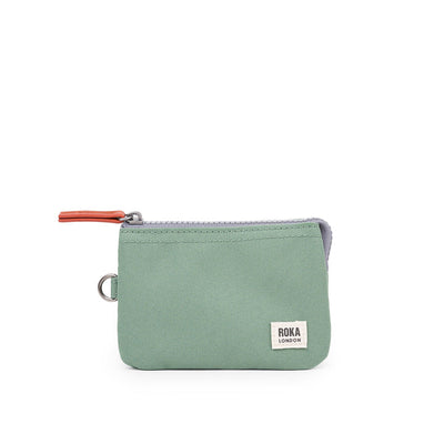 Roka Small Carnaby Recycled Canvas Wallet: Frost