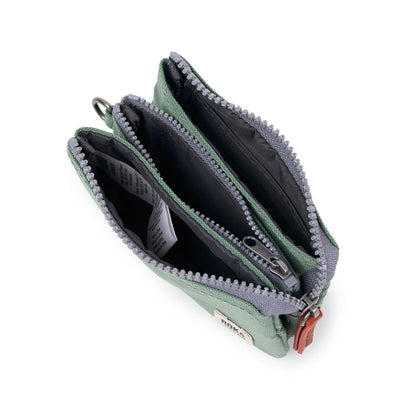 Roka Small Carnaby Recycled Canvas Wallet: Frost