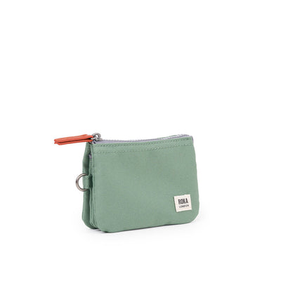 Roka Small Carnaby Recycled Canvas Wallet: Frost