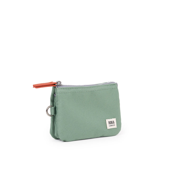 Roka Small Carnaby Recycled Canvas Wallet: Frost