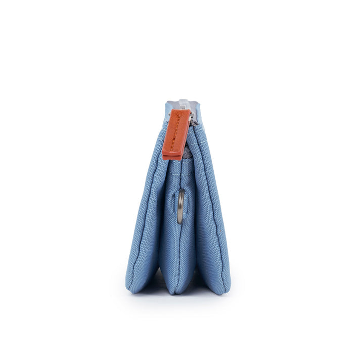 Roka Small Carnaby Recycled Canvas Wallet: Retro Blue