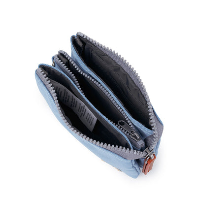 Roka Small Carnaby Recycled Canvas Wallet: Retro Blue