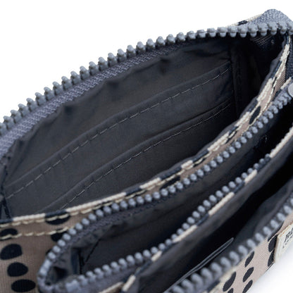 Roka Small Carnaby Recycled Canvas Wallet: Linear Dot