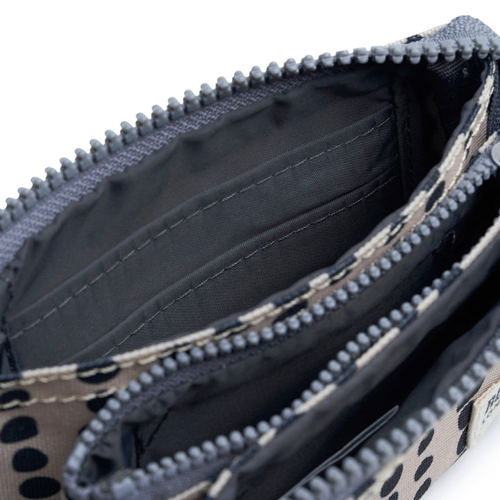 Roka Small Carnaby Recycled Canvas Wallet: Linear Dot