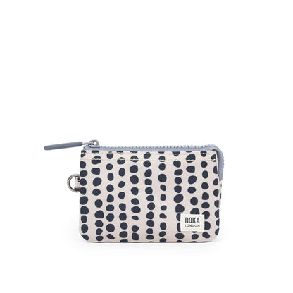 Roka Small Carnaby Recycled Canvas Wallet: Linear Dot