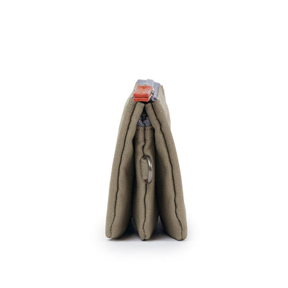 Roka Small Carnaby Recycled Canvas Wallet: Taupe