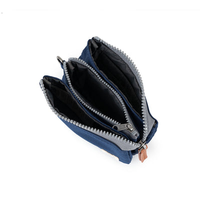 Roka Small Carnaby Recycled Canvas Wallet: Crisp Blue