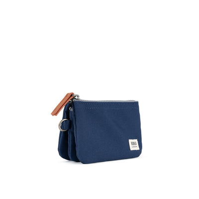 Roka Small Carnaby Recycled Canvas Wallet: Crisp Blue