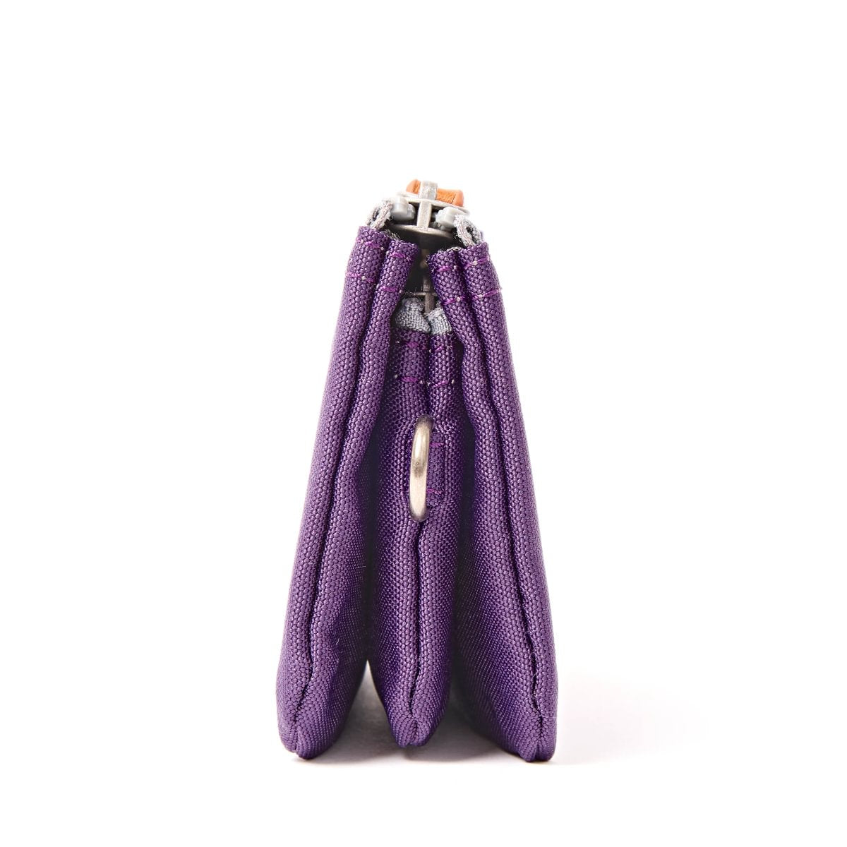 ROKA Small Carnaby Wallet – Deep Grape Recycled Canvas at Bibelot Leek UK Stockist