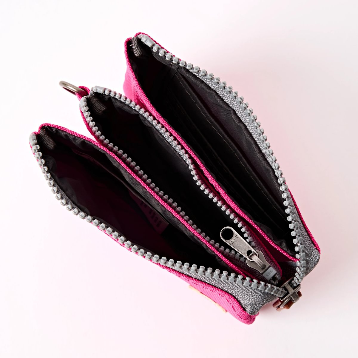 Roka Small Carnaby Recycled Canvas Wallet: Granita Red  at Bibelot Leek