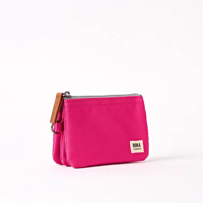 Roka Small Carnaby Recycled Canvas Wallet: Granita Red  at Bibelot Leek
