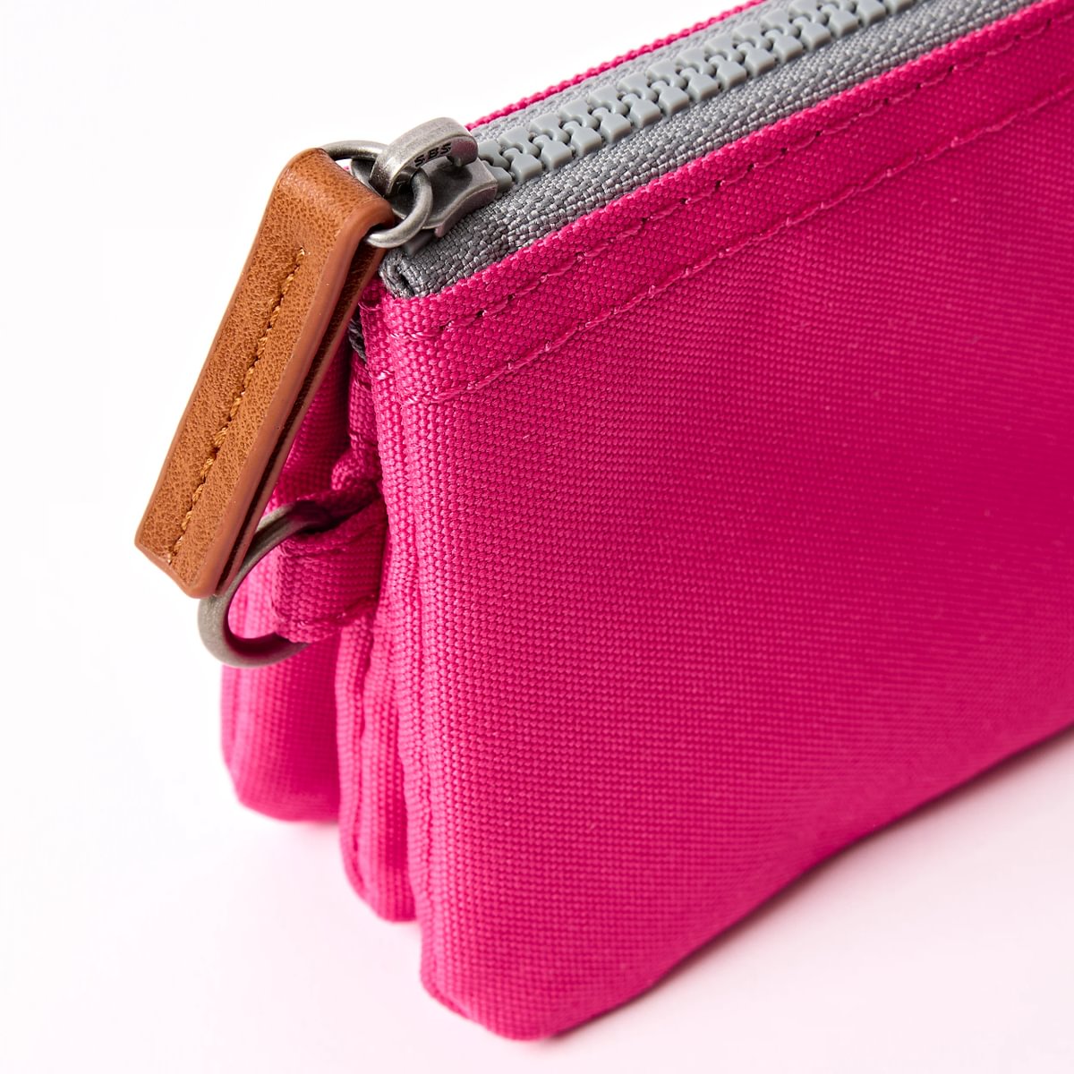 Roka Small Carnaby Recycled Canvas Wallet: Granita Red  at Bibelot Leek