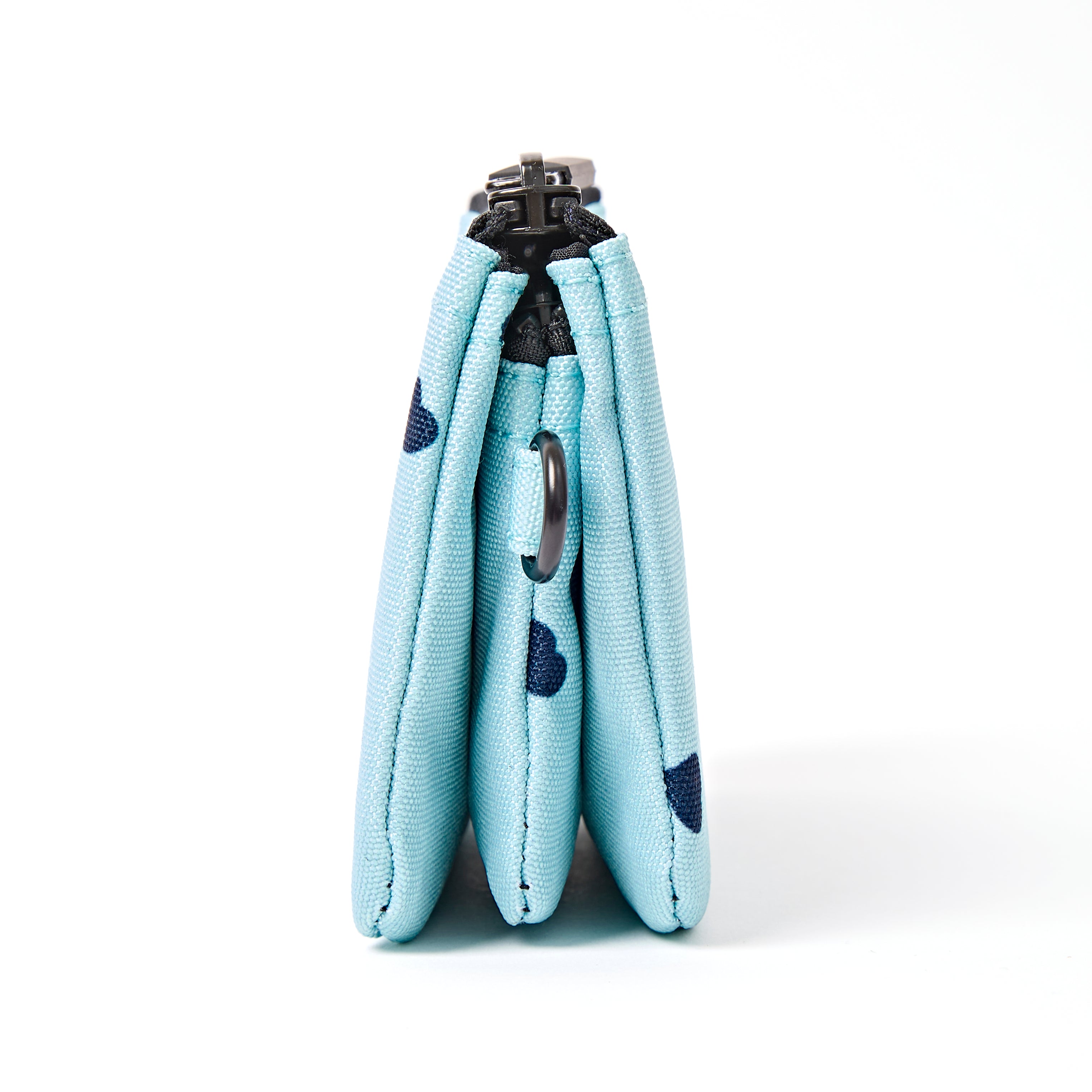 ROKA Small Carnaby Wallet – Heart Print Recycled Canvas at Bibelot Leek IK Stockist