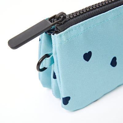 ROKA Small Carnaby Wallet – Heart Print Recycled Canvas at Bibelot Leek IK Stockist