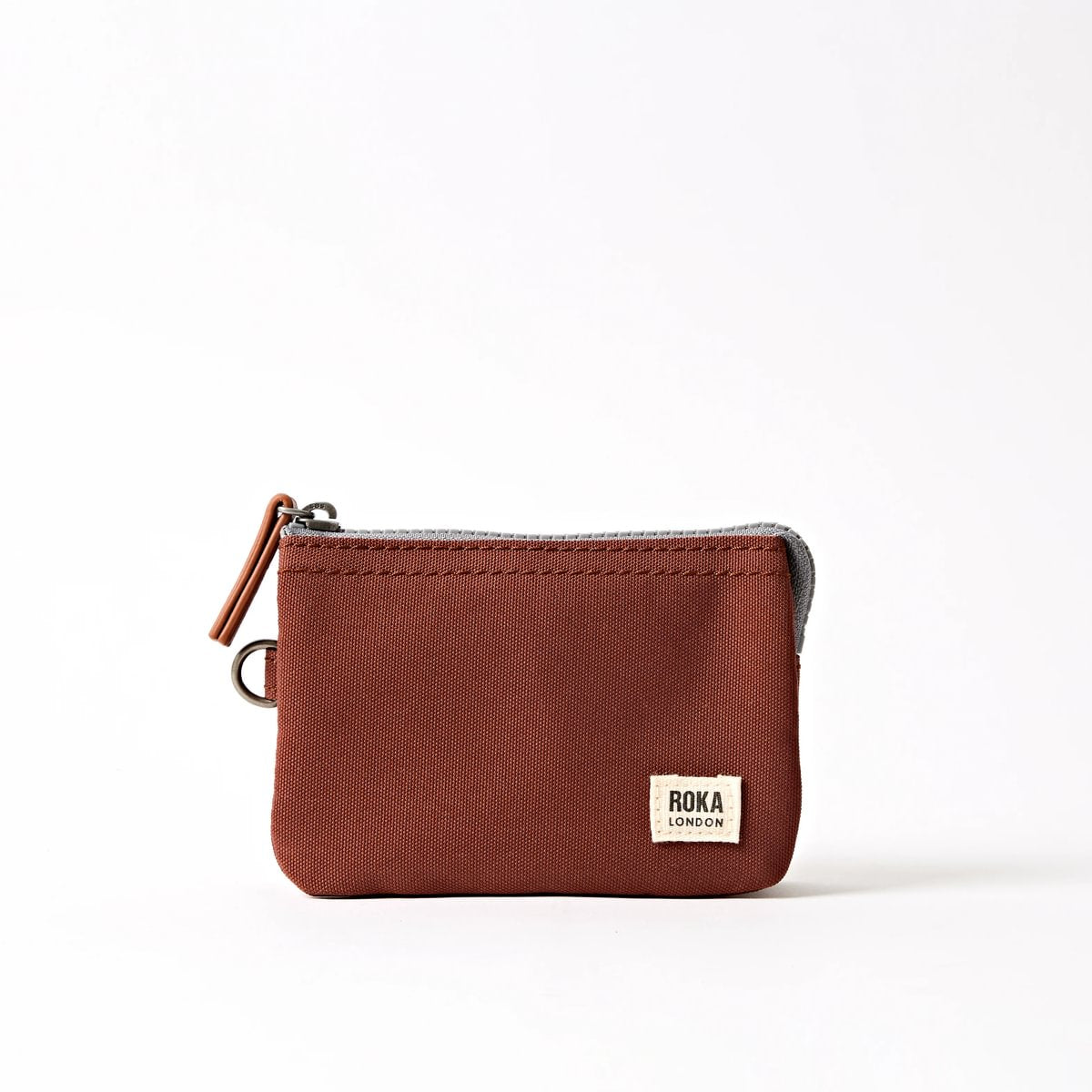 Roka Small Carnaby Recycled Canvas Wallet: Henna at Bibelot Leek