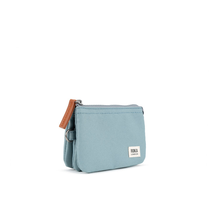 Roka Small Carnaby Recycled Canvas Wallet: London Fog