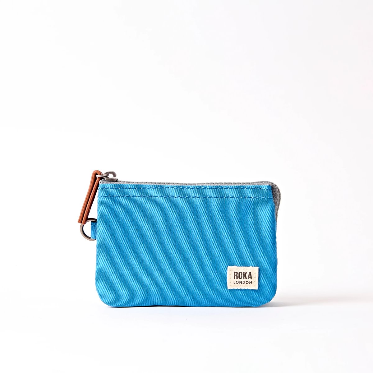 Roka Small Carnaby Recycled Canvas Wallet: Malibu Blue at Bibelot Leek