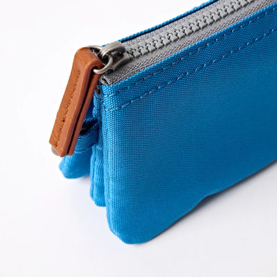 Roka Small Carnaby Recycled Canvas Wallet: Malibu Blue at Bibelot Leek
