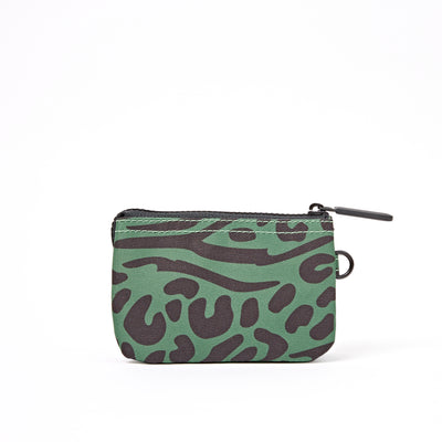 ROKA Small Carnaby Wallet – Mixed Animal Artichoke Recycled Canvas at Bibelot Leek UK Stockist