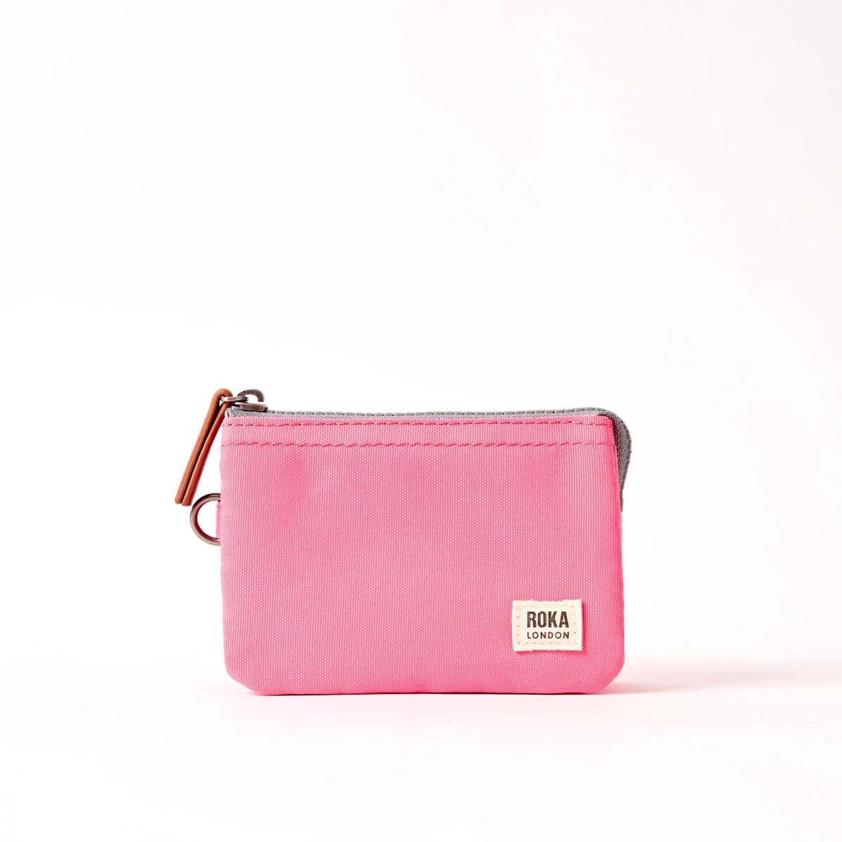 Roka Small Carnaby Recycled Canvas Wallet: Pink Lemonade at Bibelot Leek
