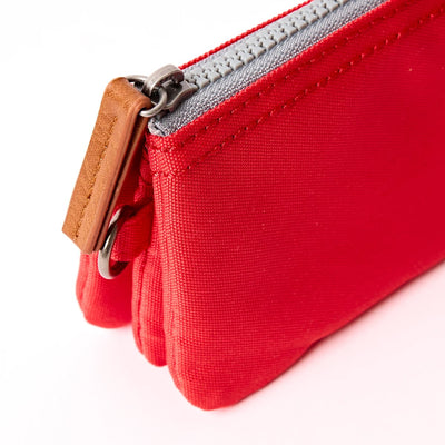 Roka Small Carnaby Recycled Canvas Wallet: Scarlet at Bibelot Leek