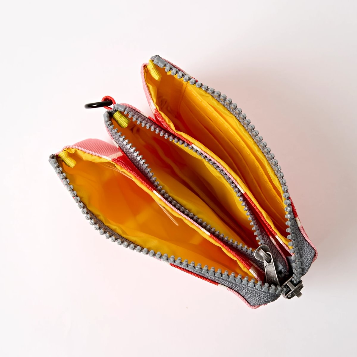 Roka Small Carnaby Recycled Canvas Wallet: Seaside Stripe at Bibelot Leek