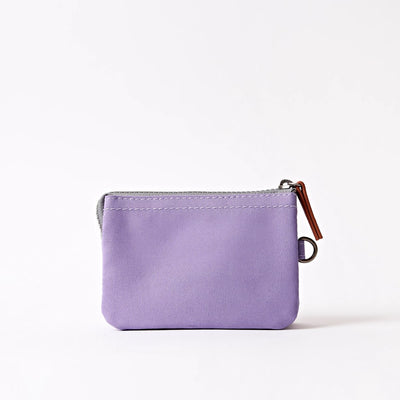 Roka Small Carnaby Recycled Canvas Wallet: Thistle Bloom at Bibelot Leek