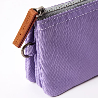 Roka Small Carnaby Recycled Canvas Wallet: Thistle Bloom at Bibelot Leek