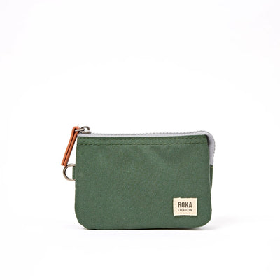 ROKA Small Carnaby Wallet – Thunderstorm Recycled Canvas at Bibelot Leek UK Stockist