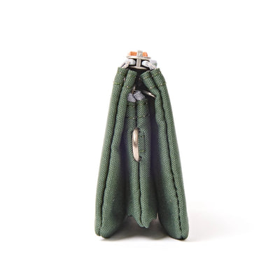 ROKA Small Carnaby Wallet – Thunderstorm Recycled Canvas at Bibelot Leek UK Stockist