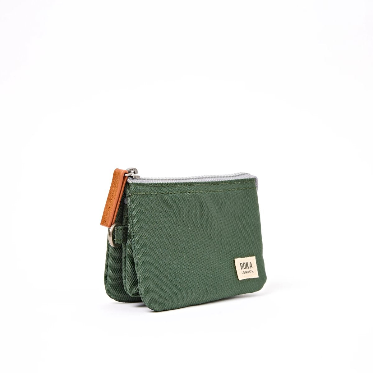 ROKA Small Carnaby Wallet – Thunderstorm Recycled Canvas at Bibelot Leek UK Stockist