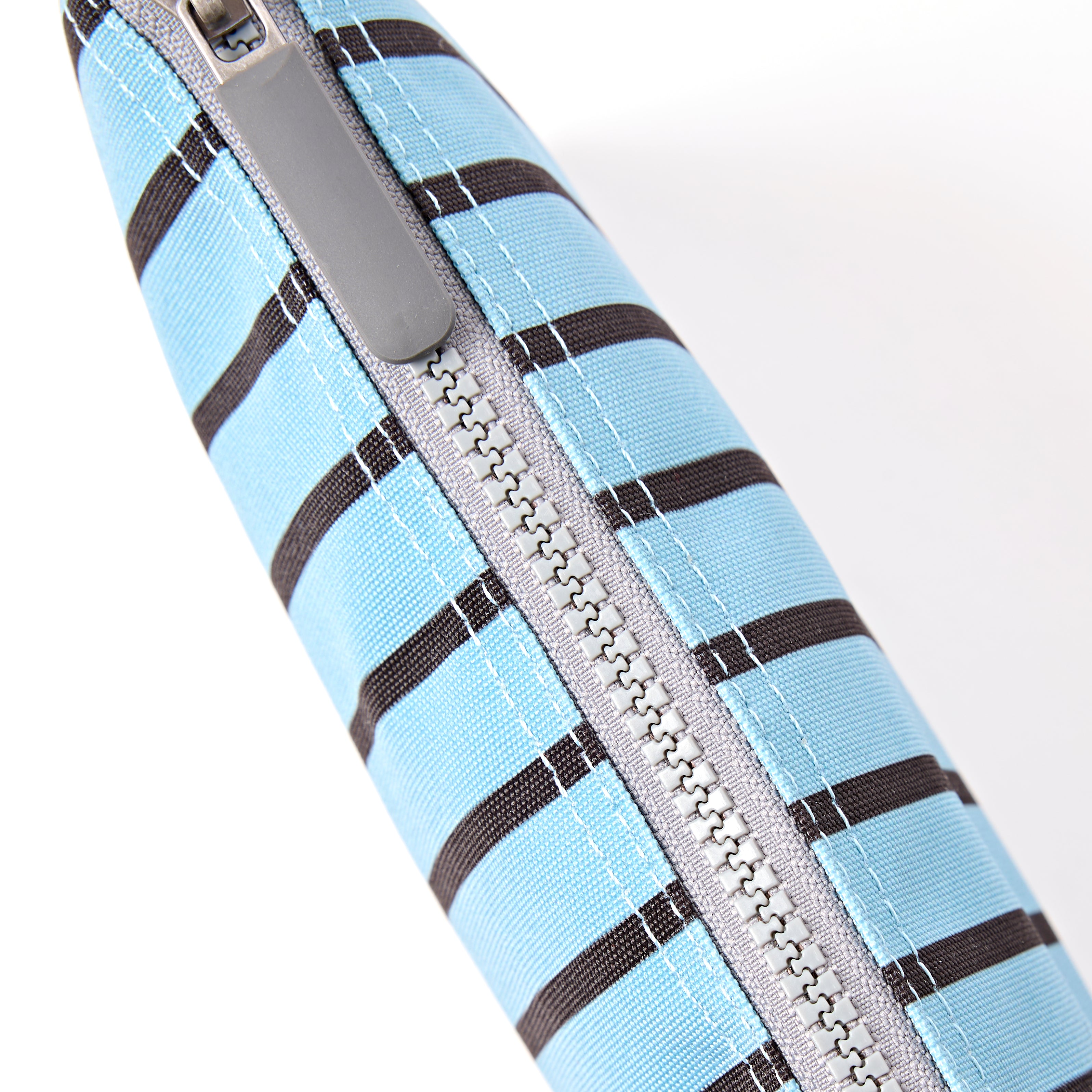 Roka Carnaby Crossbody XL Blue Stripe Recycled Canvas at Bibelot Leek UK Stockist
