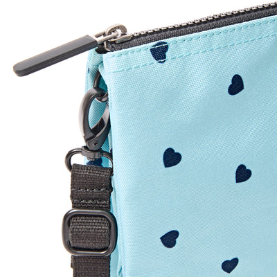 Roka Carnaby Crossbody XL Heart Print Recycled Canvas at Bibelot Leek UK Stockist
