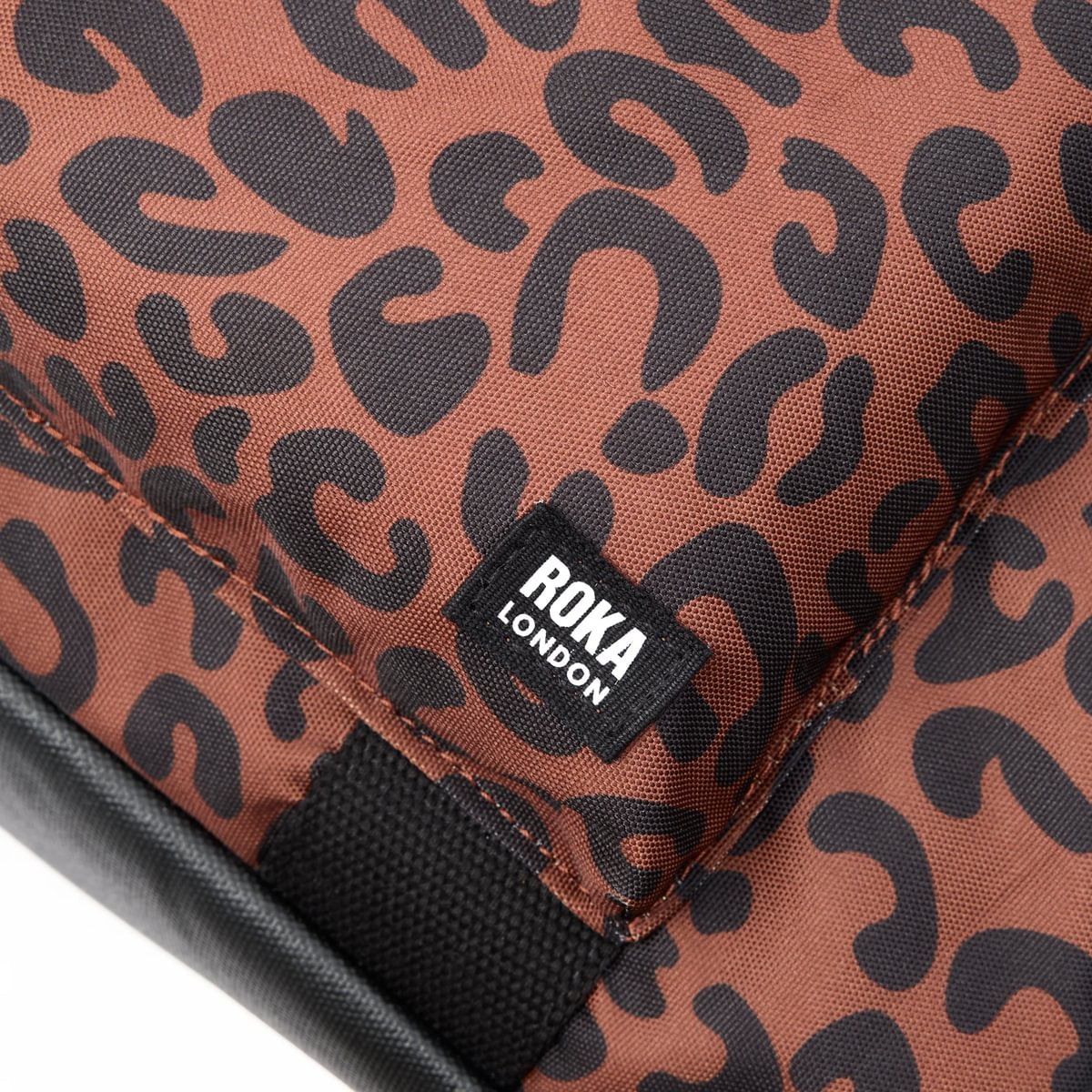 Roka Gatwick Carry-On Duffel Bag in Scarlet Leopard Print Canvas - Medium Bibelot Leek