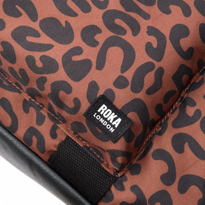 Roka Gatwick Carry-On Duffel Bag in Scarlet Leopard Print Canvas - Medium Bibelot Leek