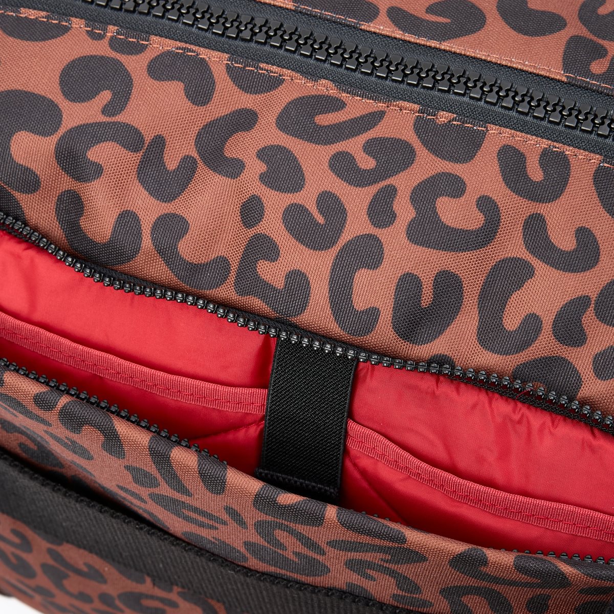 Roka Gatwick Carry-On Duffel Bag in Scarlet Leopard Print Canvas - Medium Bibelot Leek