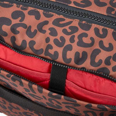 Roka Gatwick Carry-On Duffel Bag in Scarlet Leopard Print Canvas - Medium Bibelot Leek