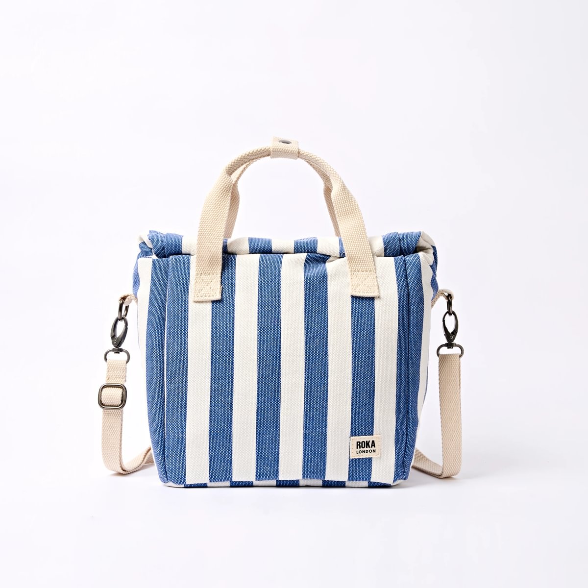 Roka Hampstead Lunch Bag in Denim Stripe at Bibelot Leek